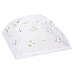 Chef Classics Fold Able White Food Cover With Roses image number 0