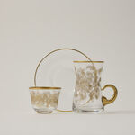 18 Piece Tea Set Gold Pattern image number 1