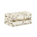 Unique home 6pc cream branches super king cotton comforter set 260*240cm image number 1