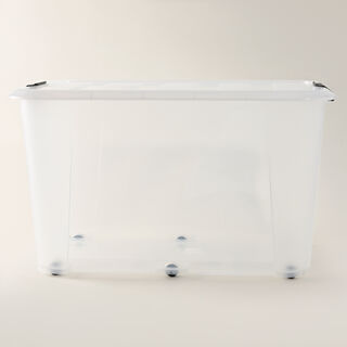 Homez 90L Rolling Box With Clips 68.5*46.5*39Cm