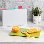Alberto 4 pieces cutting board with blue holder 30*20 cm image number 0