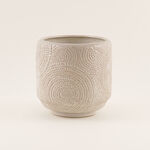 هومز أصيص نبات خزفي بيج 20.8*20.8*20.5 سم image number 0