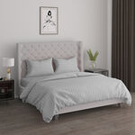 3Pcs cotton comforter set 250*260 cm, penguin grey image number 0