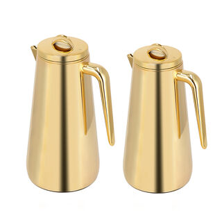 Dallaty Eve set of 2 gold steel vacuum flask