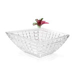 La Mesa Glass Bowl With Pink Crystal Flower 31Cm image number 0