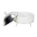 Deep Serving Bowl With Cover Silver Color image number 1