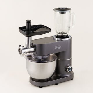 البرتو خلاط وعجان بلاستيك رمادي 6 لتر 1.5 لتر 1000 واط