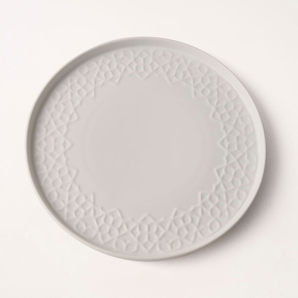 Safa’a white and green porcelain 18 Pcs dinner set image number 4
