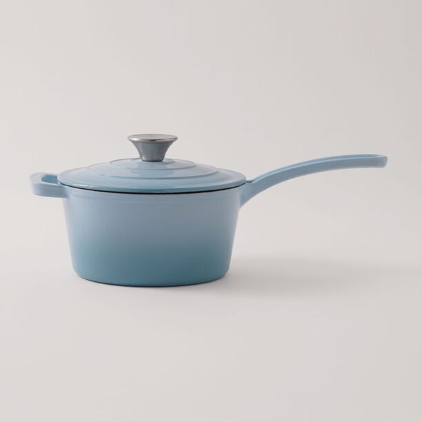 Alberto Enameled Cast Iron Saucepan 2L, Blue image number 2