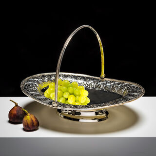AMBRA SILVER PLATED BASKET
