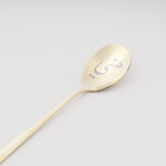 لاميسا طقم ملاعق كيك بنقشة ليزر، ذهبي لامع، 4 قطع image number 3