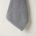 Boutique Blanche jacquard cotton hand towel, blue, 100*50cm image number 2