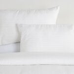 Boutique Blanche 3pcs cotton duvet cover 160*200cm 300 thread count white image number 2