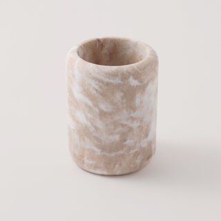 هومز كوب إكسسوار حمام مجموعة دانز 7.8*7.8*10.2سم، بيج