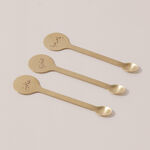 دلتي طقم ملاعق شاي معدن 6 قطع، ذهبي image number 2