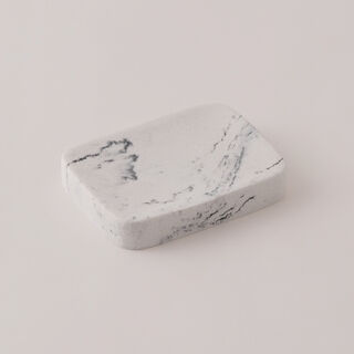 هومز طقم اكسسوارات حمام 3 قطع بولي ريزين، أبيض