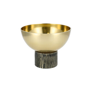 Decorative Bowl Metal Gold Dia 25.5* Ht: 18 Cm