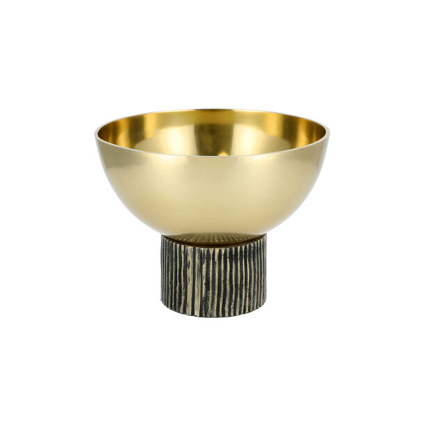 Decorative Bowl Metal Gold Dia 25.5* Ht: 18 Cm image number 2