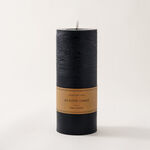 LED rustic candle in black 10*25cm image number 3