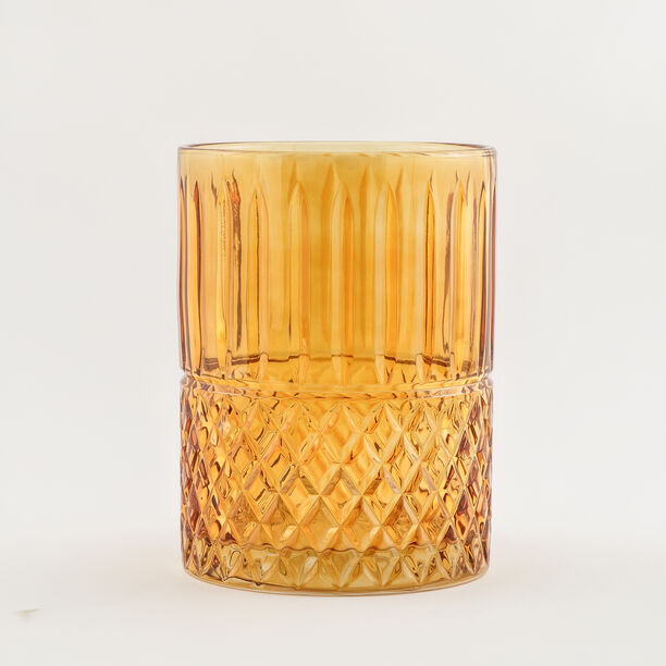 هومز سلة مهملات زجاج دايموند 18*18*26سم، بني image number 0