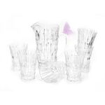 La Mesa 7 Pieces Pink Butterfly Jug Set  image number 0