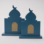 Homez Qamar Collection Decoration Item, Blue, 25*6*29.5 Cm image number 0
