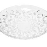 Rcr Laurus Crystal Platter Centerpiece image number 0