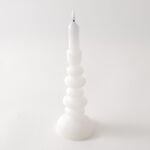 Homez Forming Candle 9.5*32Cm Soy Wax, White image number 1