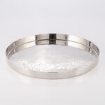 دلتي صينية تقديم فضية 40*40*3 سم image number 1