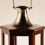 Lucerna Ramadan wooden lanterns, 20*13*15cm image number 1