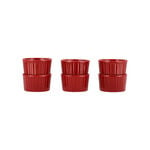  6 Pcs Ceramic Ramekin Set Red image number 0