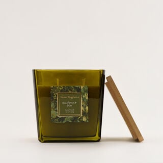 Homez Flowery Scented Candle Eucalyptus And Moss 1400G