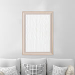 Homez white wooden art in frame 70*100cm image number 0