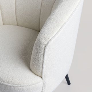 Cottage accent chair white 68*71*81cm