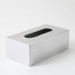 Homez aluminium tissue box, silver 22*12*8 cm image number 0