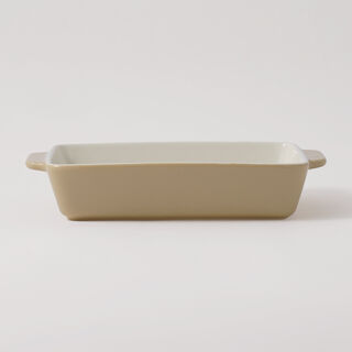 Alberto ceramic tray with metal grid 1250ml 27*16.8*5.3cm, beige