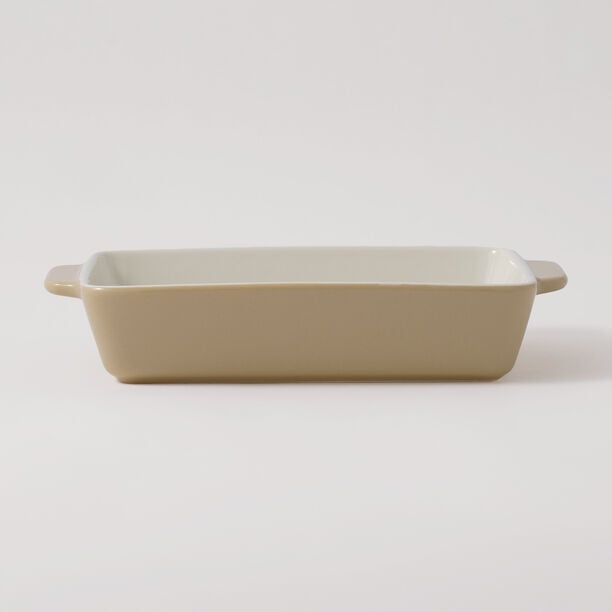 Alberto ceramic tray with metal grid 1250ml 27*16.8*5.3cm, beige image number 1