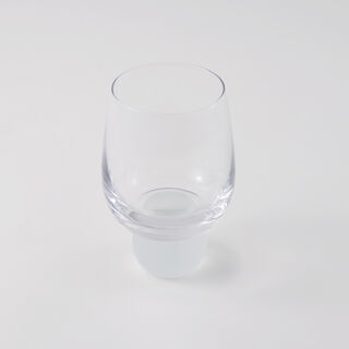La Mesa 4 Pcs Glass Cup Set With Frosted Base 8.5*8.5*13 Cm