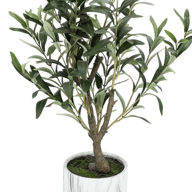 ARTIFICIAL OLIVE PLANT IN CEMENT POT image number 2
