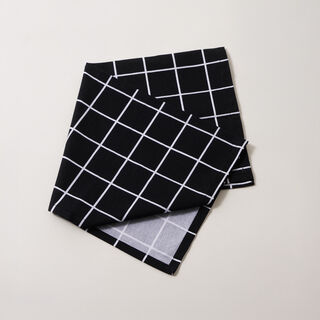 Alberto 100% Cotton Kitchen Set Of 4Pcs, Black