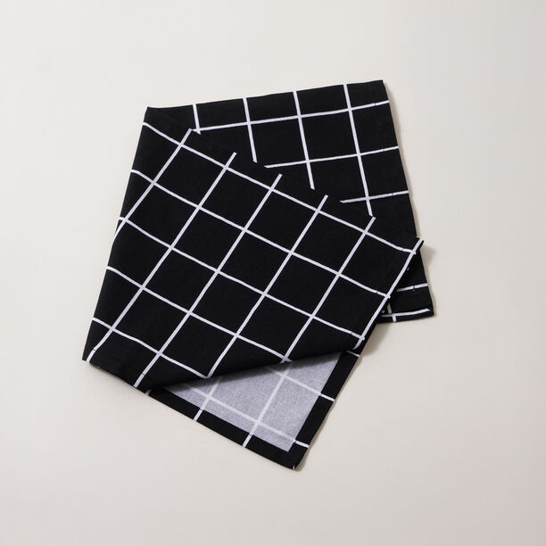 Alberto 100% Cotton Kitchen Set Of 4Pcs, Black image number 4