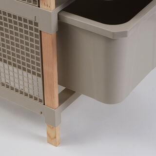 Sinbo Wooden Drawer Unit 3 Layer 45L, Beige