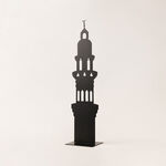 Black metal Ramadan decoration 22*17*90 cm image number 0