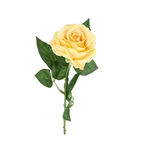 Artificial Flower Rose Light Yellow image number 1