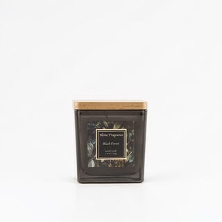 Homez scented glass candle black forest, 220g