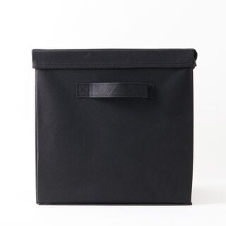 Homez Clothes Organizer Storage Box Polyester, Black 34*34*25Cm