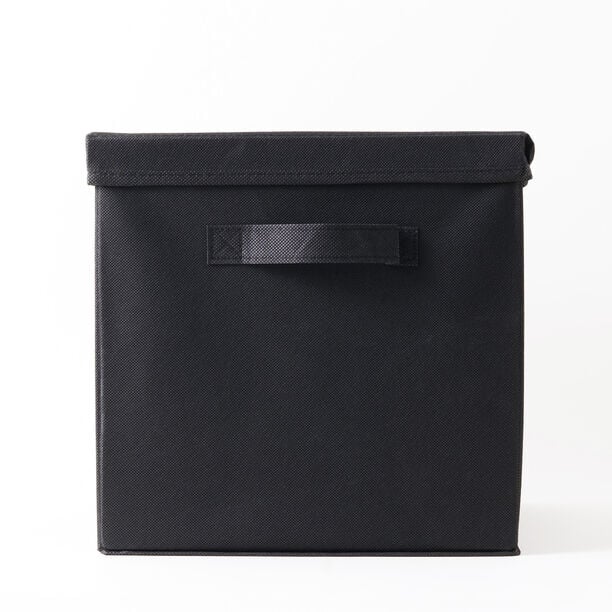 Homez Clothes Organizer Storage Box Polyester, Black 34*34*25Cm image number 3