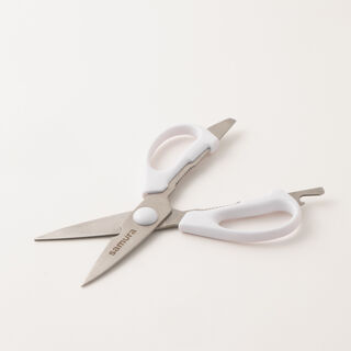 Samura 8pcs stainless steel mojo knife block set in white