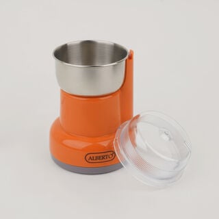 Alberto stainless steel coffee grinder 100g, 250W, orange