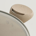 Alberto aluminum cooking pot with glass lid 6.8L, cream image number 3